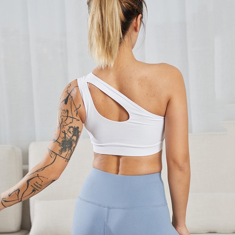 One Shoulder Sports Bra