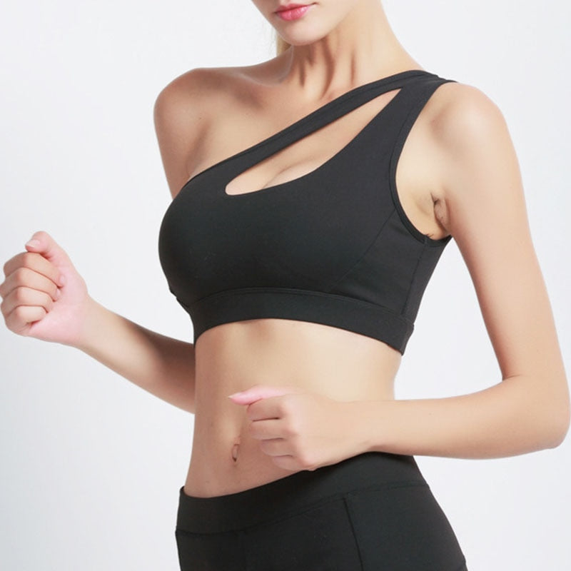 One Shoulder Sports Bra