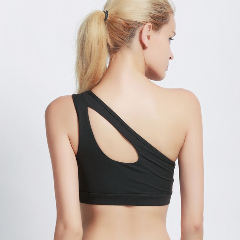 One Shoulder Sports Bra